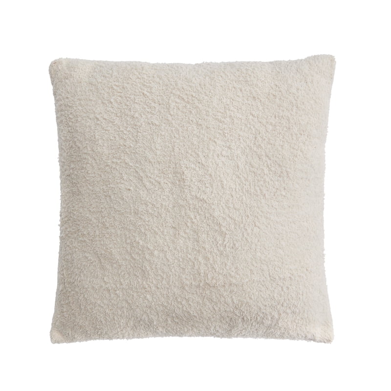 Decorative Throw Pillow 20x20 Inch Cozy Knit Cushion in Papyrus Beige - Farmhouse, Modern, Rustic Decor