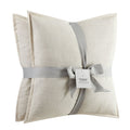 Decorative Throw Pillows 20x20 Inches - Papyrus Beige 2-Pack