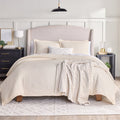 Full/Queen Crinkled Gauze Comforter Set - All-Season, 3-Piece, Cream - Variation of THIS listing