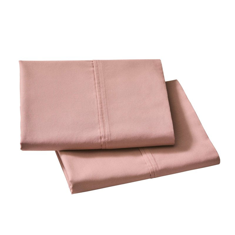 Cotton Percale Pillowcases - 2-Pack, Antique Blush, Standard/Queen
