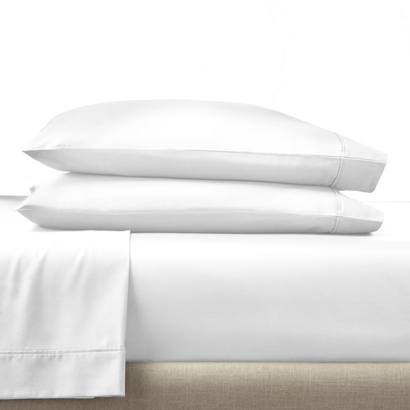 King Cotton Sateen Pillowcase Set - 300 Thread Count Arctic White - Better Homes & Gardens
