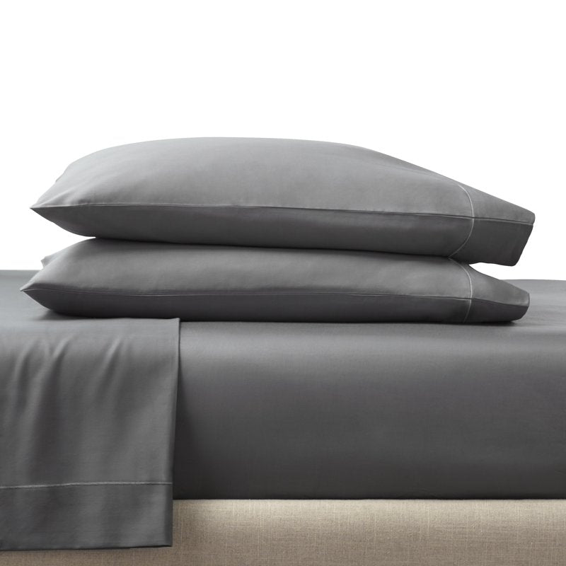 Better Homes & Gardens 2-Piece Grey Pillowcase Set - Standard/Queen, 400 Thread Count