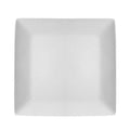 Cream Square-Shaped Dinner Plate - Durable Stoneware