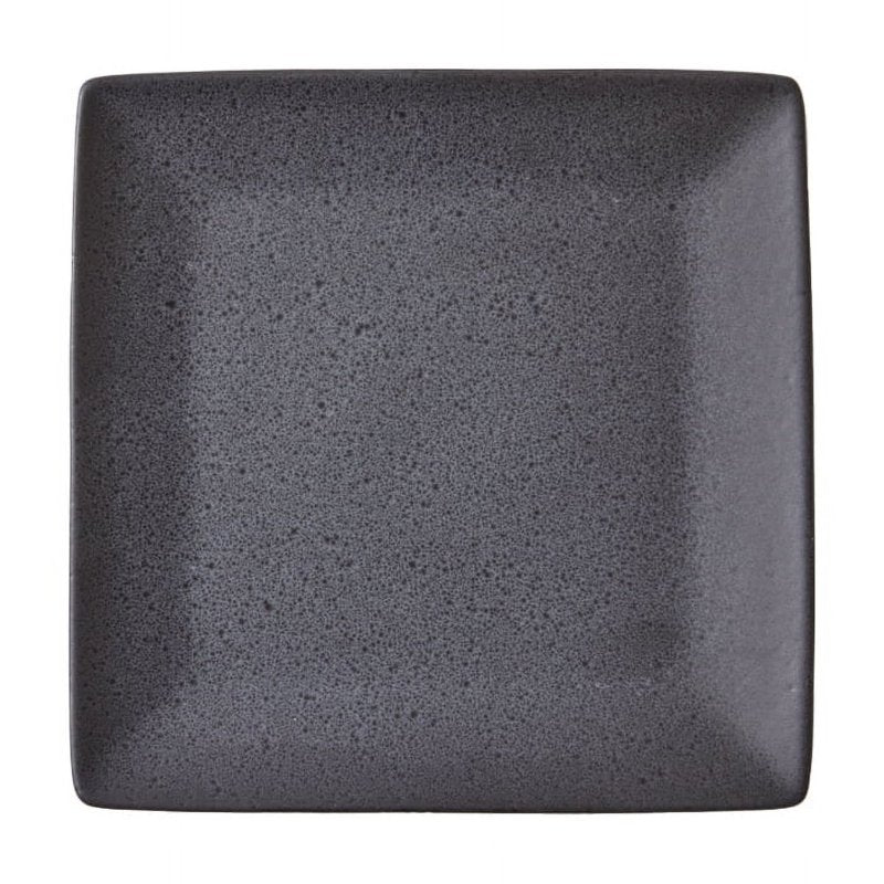 Dark Gray Square-Shaped Dinner Plate - 1 Piece