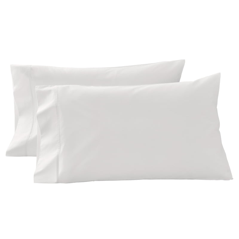 Better Homes & Gardens Arctic White King Cotton Pillowcases - 300-Thread-Count Percale, Set of 2