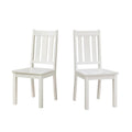 Wood Dining Chair Set of 2 - White, Indoor Use