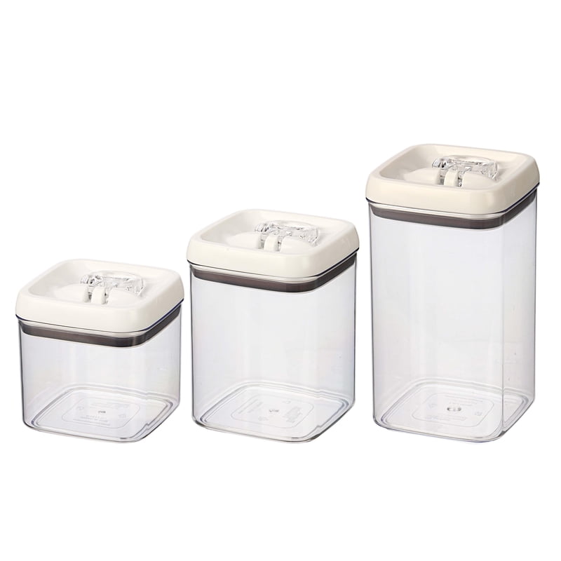 Square Food Storage Container Set - 3 Pack with Airtight Seal
