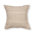 Chunky Woven Throw Pillow 20x20 Inch - Brown Square Cushion for Living Room