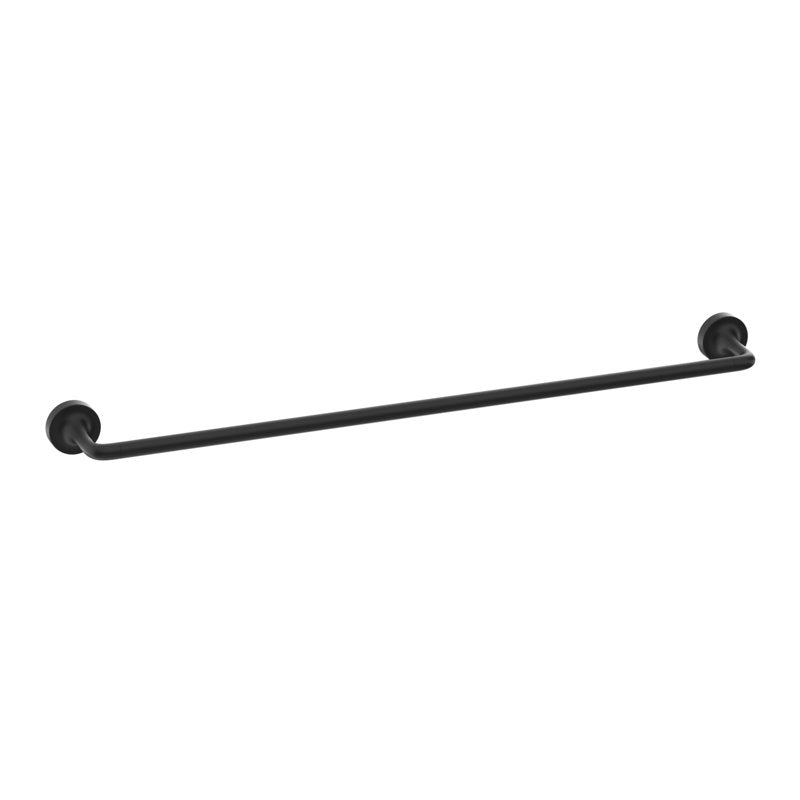 Single Wall Mount Towel Bar - Matte Black, 24 Inch Bathroom & Kitchen