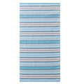 Better Homes & Gardens Coastal Tropez Striped Blue & Gray Cotton-Blend Beach Towel - Oversized & Absorbent