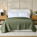Better Homes & Gardens Crafted Geo Cotton Quilt - Full/Queen, Dark Green