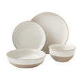16-Piece Stoneware Dinnerware Set for 4 - White