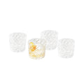 Diamond-Cut Lowball Glasses - Set of 4, 8 oz Tumbler
