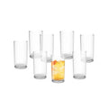 Clear Glass Tumbler Set - 16oz, 8 Pack - Single