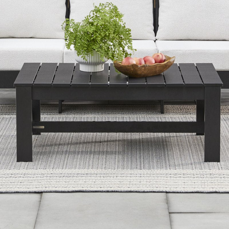 Ezra Outdoor Coffee Table - HDPE, Weather-Resistant, Multiple Colors