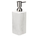 Faux Marble Resin Soap Pump Dispenser - White, Single