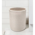 Faux Stone Bathroom Wastebasket 4L - Small Indoor Trash Bin with Open Top