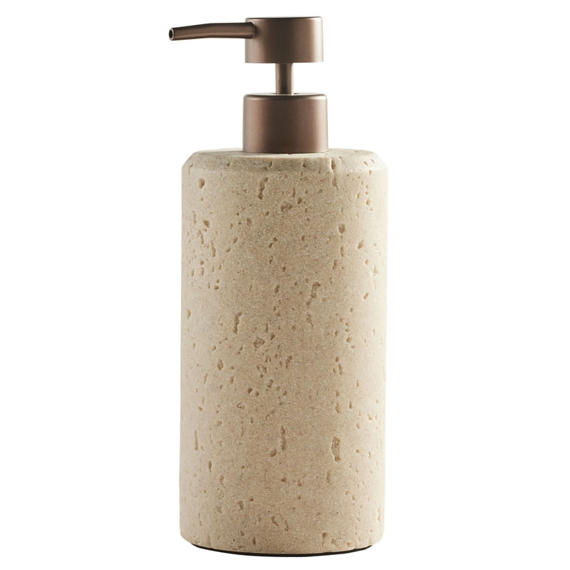Faux Stone Soap Dispenser - 14 oz Bathroom & Kitchen Decor - Single Variation