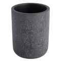 Faux Stone Toothbrush Holder - Gray Bathroom Counter Accessory