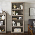 5-Shelf Bookcase in Rustic Gray - Glendale Collection