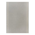 Grey Fringe Tablecloth 60" x 84" - 100% Cotton - Flannel/Natural