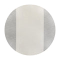 Cotton Tablecloth 70" Round - Vanilla Dream & Grey Stone