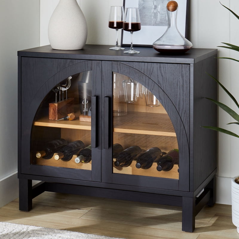 Better Homes & Gardens Juliet Arch Door Kitchen Console - Black Finish