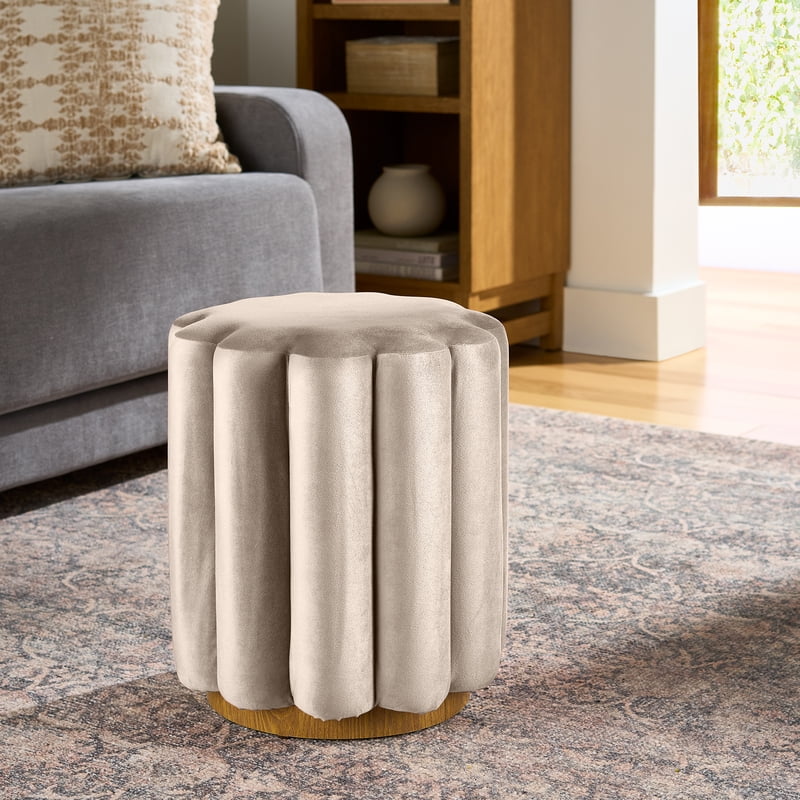 Lillian Velvet Tufted Ottoman - Multiple Colors Available