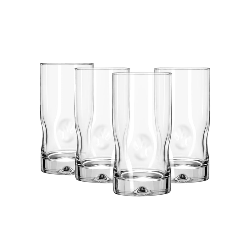 16.7 oz Glass Drinkware Set - 4-Piece Clear Drinking Glasses