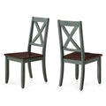 Maddox Crossing Dining Chairs Set of 2 - Blue & Dark Seafoam