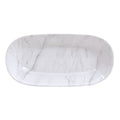 3-Quart Marble Print Melamine Oval Serve Bowl - Single