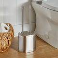 Silver Toilet Bowl Brush and Plunger Set with Holder - Better Homes & Gardens
