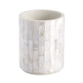 Pearlescent Bathroom Toothbrush Holder - Resin with Mother of Pearl Finish
