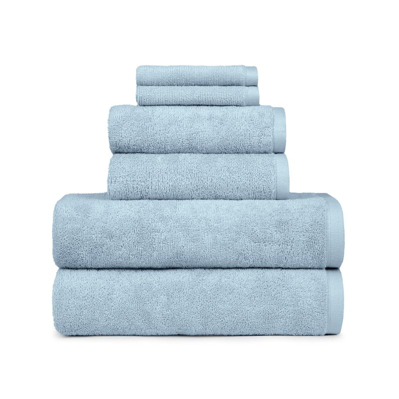 Better Homes & Gardens PowerLoft 6-Piece Bath Towel Set - Blue Drop