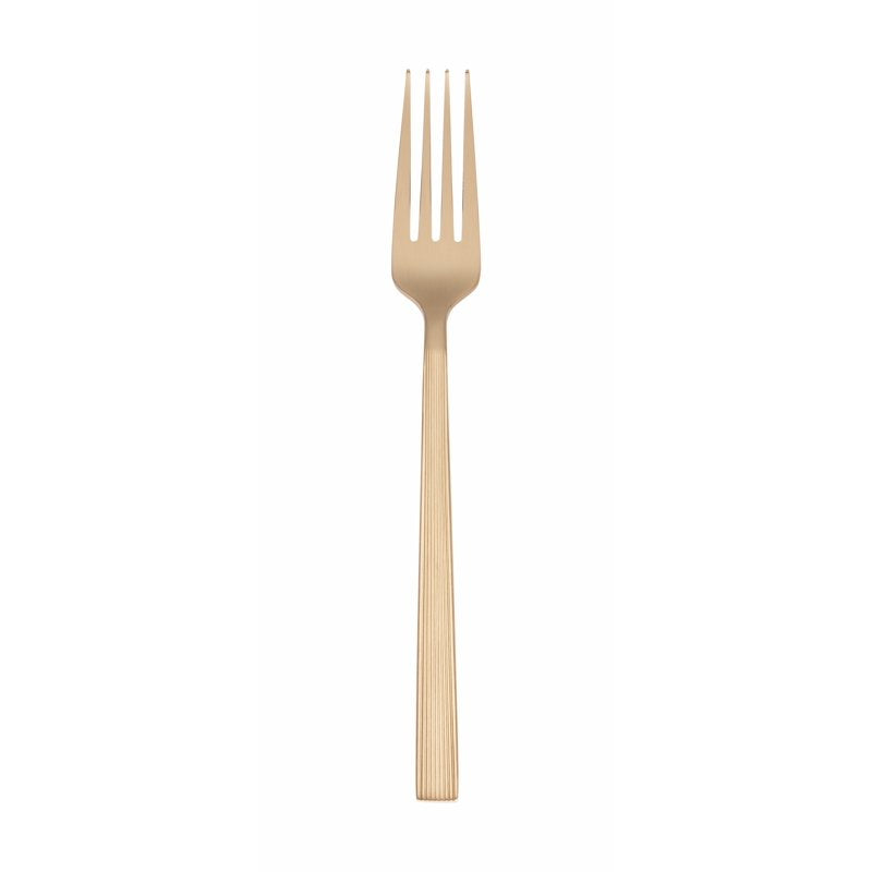 River Gold Stainless Steel Dinner Fork - Elegant Design