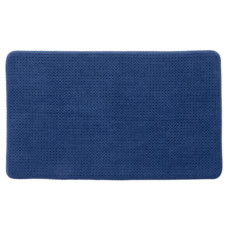 Memory Foam Bath Rug - Blue Admiral 20x34 Inch Soft Cotton Non-Slip Mat - Better Homes & Gardens