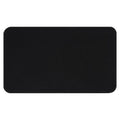 Cotton Memory Foam Bath Rug - Black, 20 x 34 Inches - Rich Black