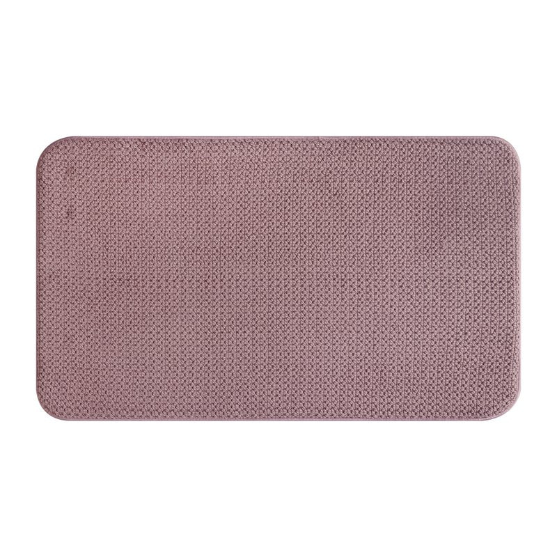 Memory Foam Cotton Bath Rug - Violet Gem, 20x34 Inch, Non-Slip