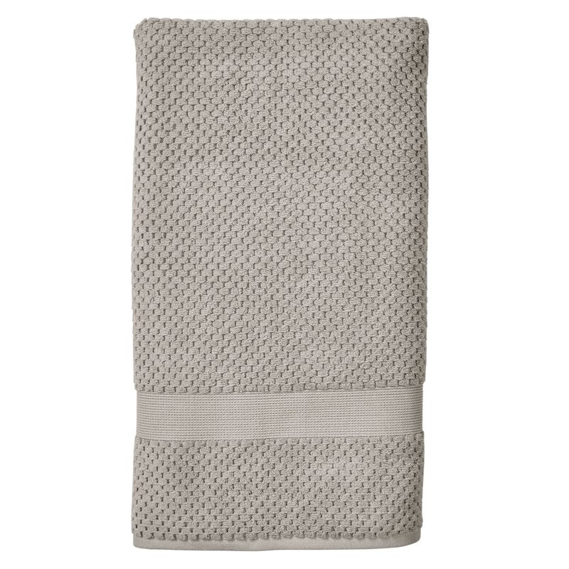 Better Homes & Gardens Soft Cotton Popcorn Textured Bath Sheet - Silver - 34x64 Inches - Soft & Absorbent