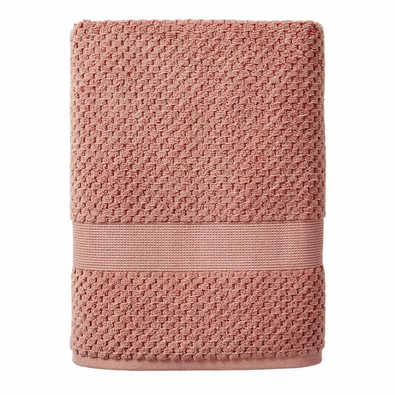 Better Homes & Gardens Soft Popcorn Texture Bath Towel - Old Rose