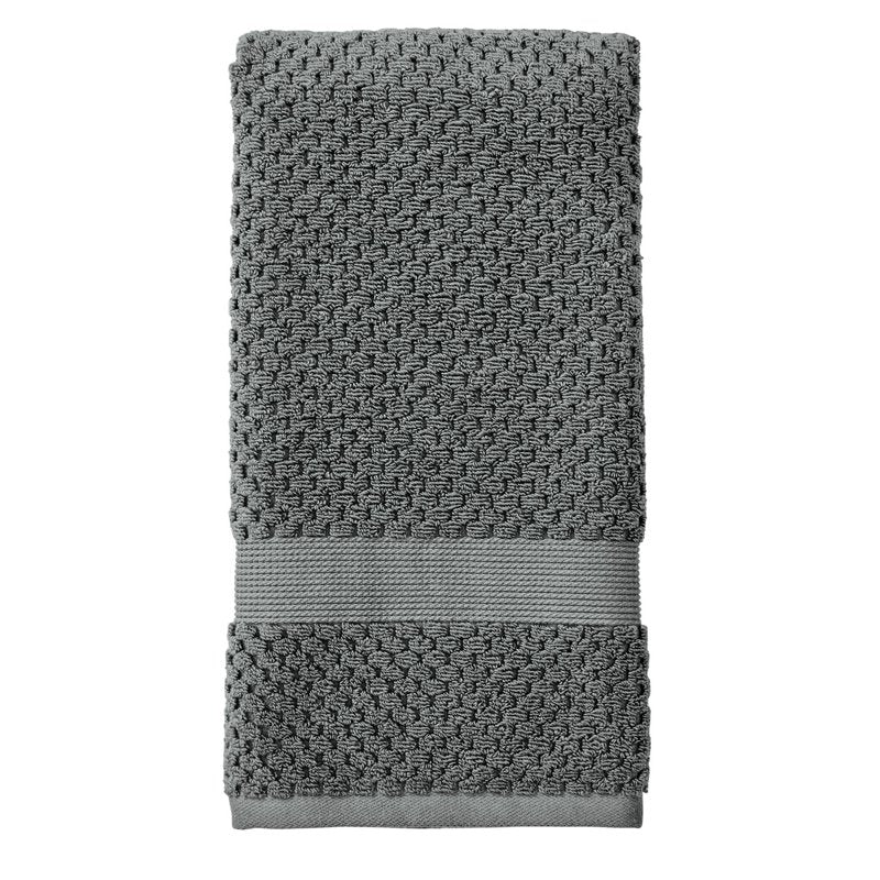 Better Homes & Gardens Soft Cotton Popcorn Textured Hand Towel - Grey Flannel