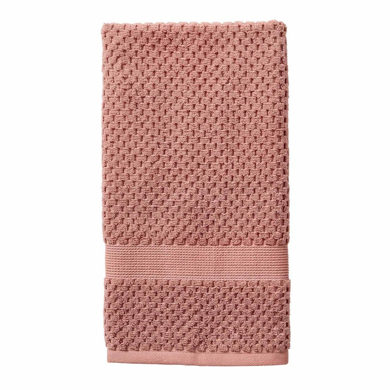 Better Homes & Gardens Soft Popcorn Textured Hand Towel - Old Rose