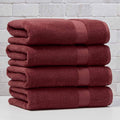 Better Homes & Gardens Signature Soft Cotton Bath Towel Set - Deep Redwood - 4 Pieces