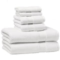 6-Piece Cotton Towel Set - Soft & Absorbent Arctic White, Variation of THIS listing
