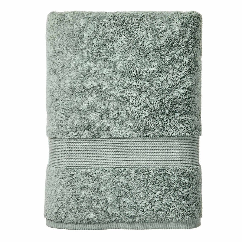 Better Homes & Gardens Signature Soft Solid Cotton Bath Towel - Green River - Extra Absorbent & Fluffy