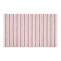 Better Homes & Gardens Soft Tufted Stripe Bath Rug - Old Rose & White, 20 x 34 Inches
