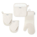 4-Piece Oven Mitt, Potholder & Mini Mitt Set - Beige