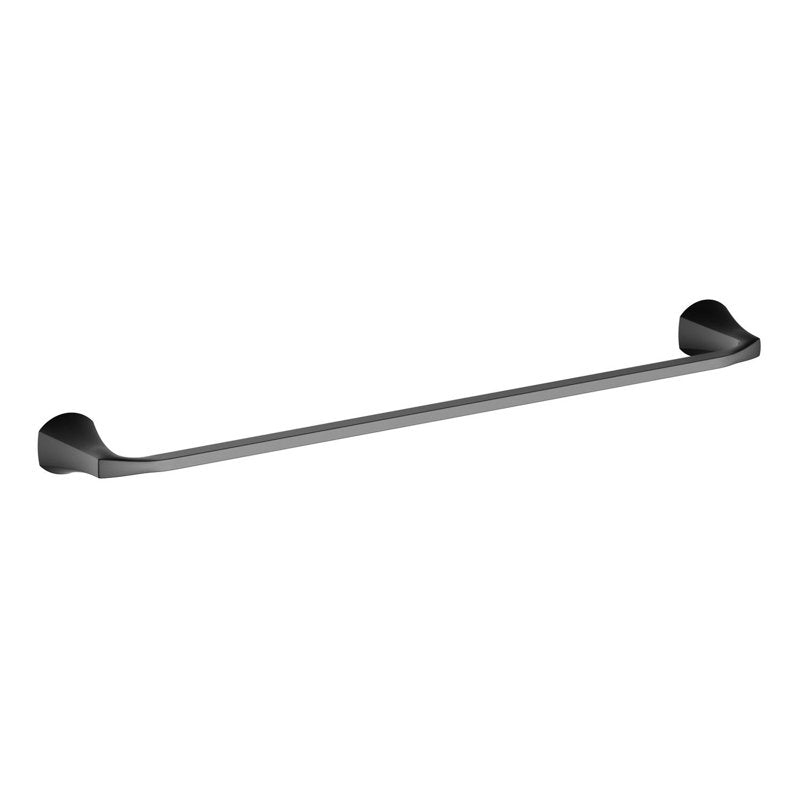 24 Inch Wall Mount Towel Bar - Matte Black Bathroom & Kitchen Accessory