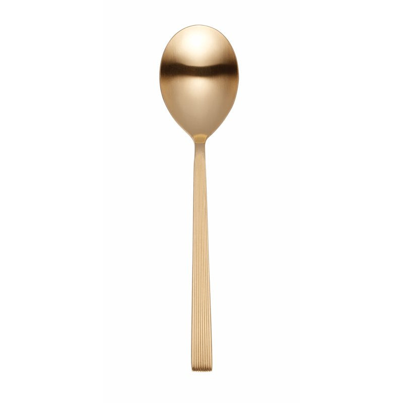 Stainless Steel Serving Spoon - River Gold Finish, Single