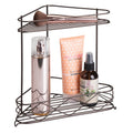 Corner Shower Organizer Shelf - Bronze, 10.75 x 6.5 x 10.6 Inches, Single